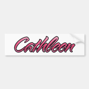 Cathleen verblasst pink Aufkleber Sticker Autoaufkleber
