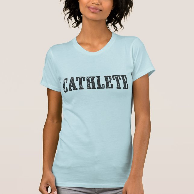 Cathlete helles Shirt (Vorderseite)