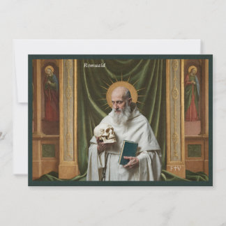 Catholic Art Holy Card | Saint Romuald Einladung