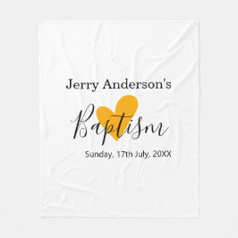 Catholic baptism kids modern simple QR minimal Fleecedecke