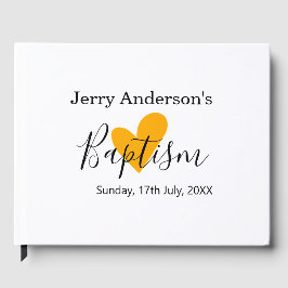 Catholic baptism kids modern simple QR minimal Gästebuch