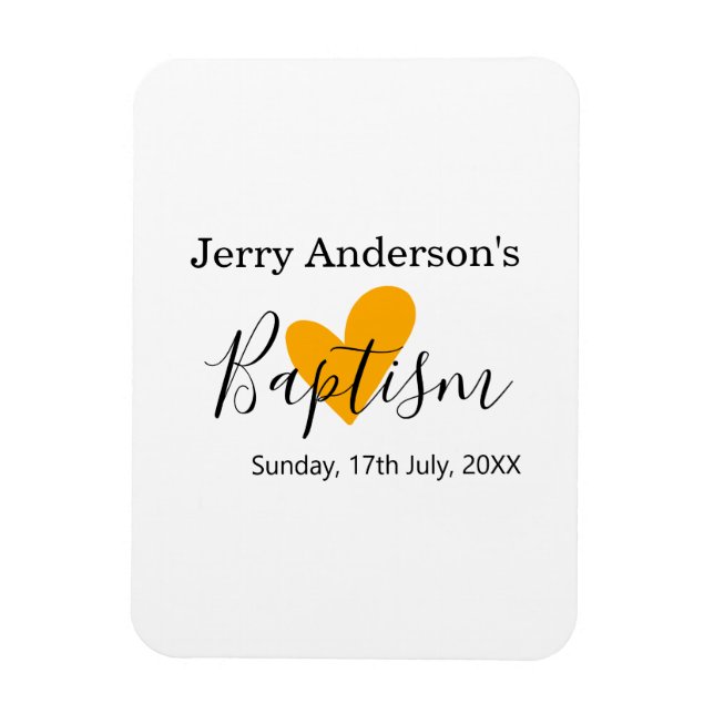 Catholic baptism kids modern simple QR minimal Magnet (Vertikal)