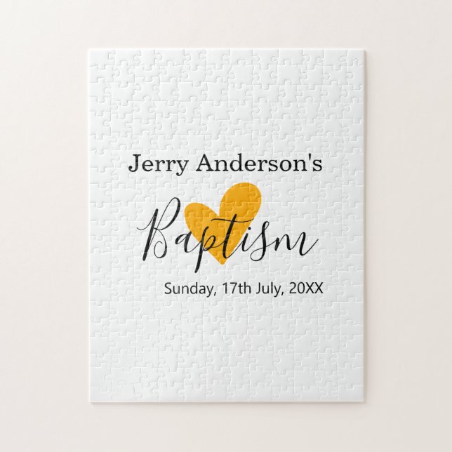 Catholic baptism kids modern simple QR minimal Puzzle (Vertikal)