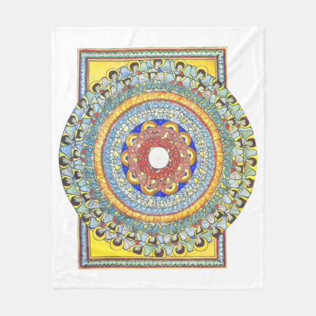 Catholic Blanket - Art by St. Hildegard Fleecedecke (Vorderseite)