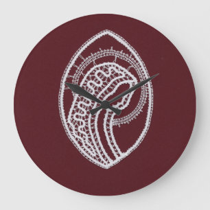 Catholic Blessed Virgin Mary, lace  Große Wanduhr