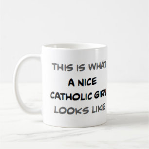 catholic girl, nice kaffeetasse
