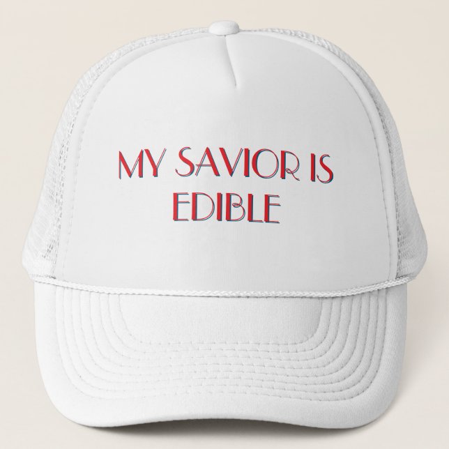 CATHOLIC HAT - EDIBLE SAVIER TRUCKERKAPPE (Vorderseite)