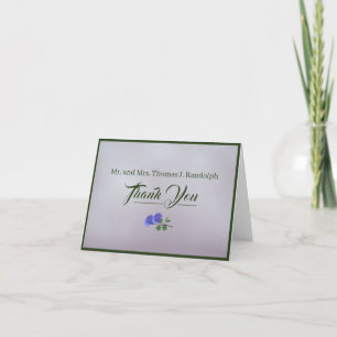 Catholic Misty Mauve and Green Danke Card