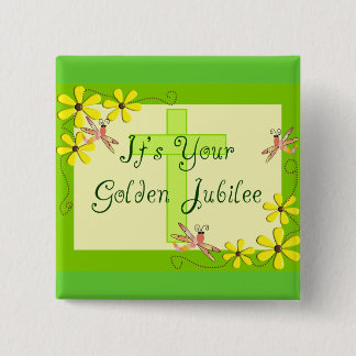Catholic Nun Golden Jubilee Cards Button