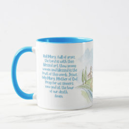 Catholic Prayer Mug, Marian Mug Tasse