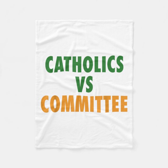 Catholics Vs Committees  Fleecedecke (Vorderseite)