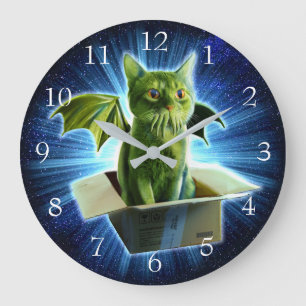 Cathulhu Große Wanduhr