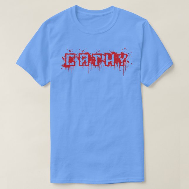 Cathy  First Name Halloween Costume Personalized 1 T-Shirt (Design vorne)