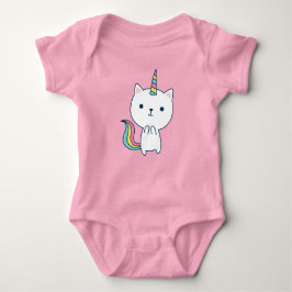Caticorn | Baby Bodysuit | Rosa Baby Strampler