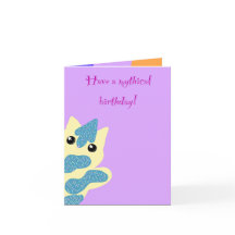 Caticorn Birthday card