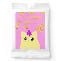Caticorn Birthday Favor Lemonade Drink Mix