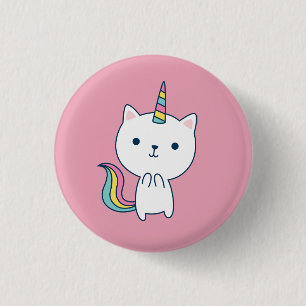 Caticorn   Button   Rosa