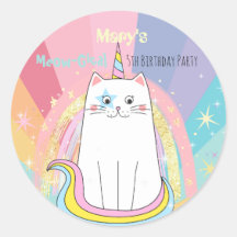 Caticorn Cat Meow-Gical Birthday Kid