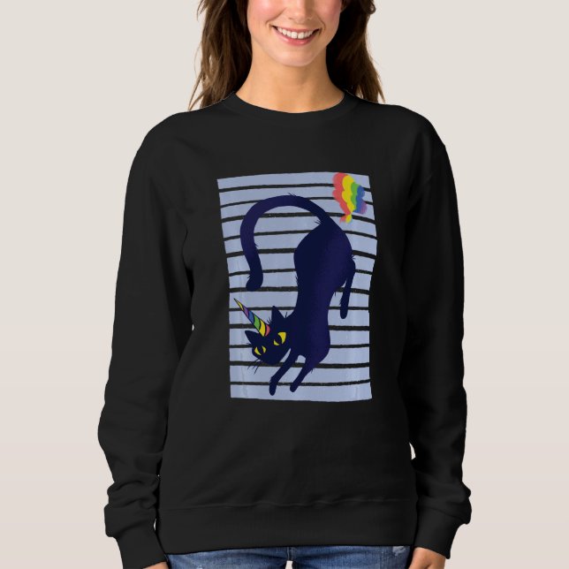 Caticorn Cat Unicorn Sweatshirt (Vorderseite)