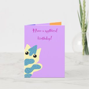 Caticorn Geburtstagskarte Karte