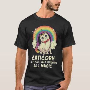 Caticorn halb Katze halb Einhorn alle magischen Re T-Shirt