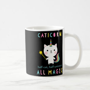 Caticorn Half Cat Unicorn Shirt Niedlich Girls Meo Kaffeetasse