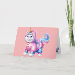 Caticorn (Katzeneinhorn) Leere Innenseite Dankeskarte