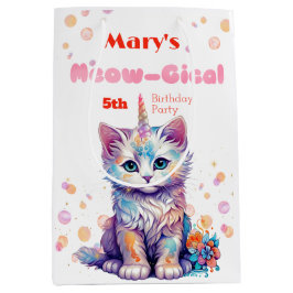 Caticorn Meow Gical Birthday Mittlere Geschenktüte