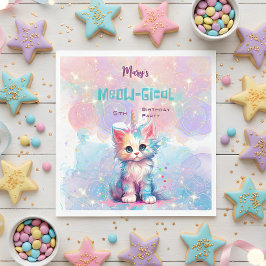 Caticorn Meow Gical Birthday Serviette