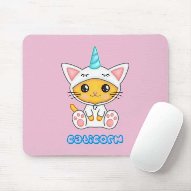 Caticorn Mousepad (Mit Mouse)