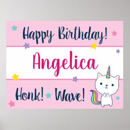 Caticorn | Poster | Geburtstagsparty