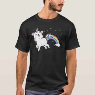 Caticorn Regenbogen Einhorn Katze Magische Kitty L T-Shirt