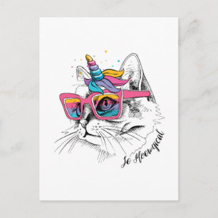 Caticorn   So Postkarte