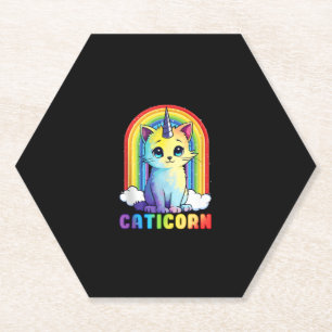 Caticorn süße Katze Einhorn lustiges Design für Fr Untersetzer