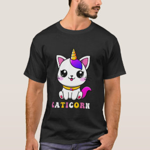 Caticorn T-Shirt Cat Unicorn Girls Women Kittycorn