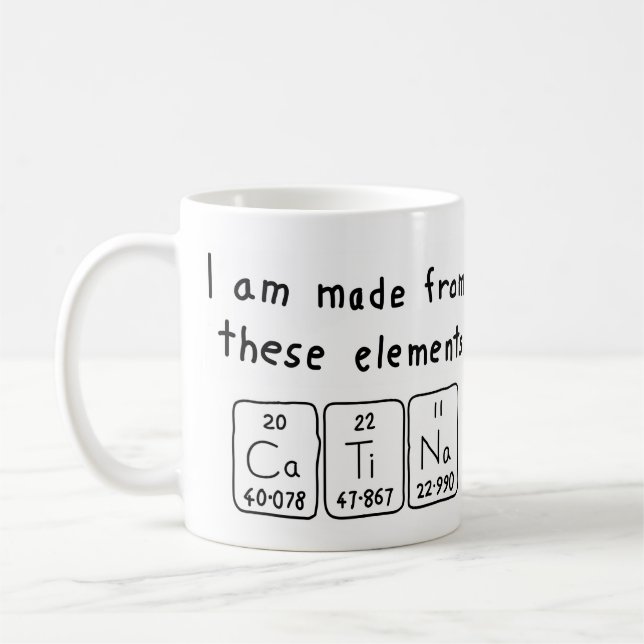 Catina Periodenname Tasse (Links)