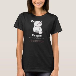 Cation Funny Cat Ion Science Puff T-Shirt