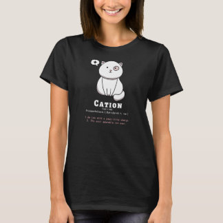 Cation Funny Cat Ion Science Puff T-Shirt