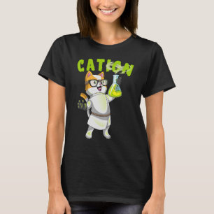 Cation Niedlich Science Cat Pawsitive Element Chem T-Shirt