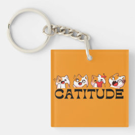 Catitude Erinnerungen – Meow Stimmung Schlüsselanh Schlüsselanhänger