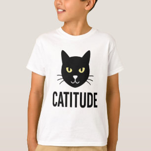 Catitude Funny Cat Face Design - Perfekt für alle  T-Shirt