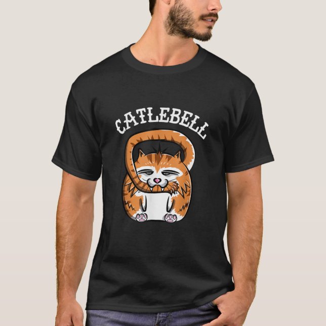 Catlebell Kettlebell Cat Workout  Gym Cat lover  f T-Shirt (Vorderseite)