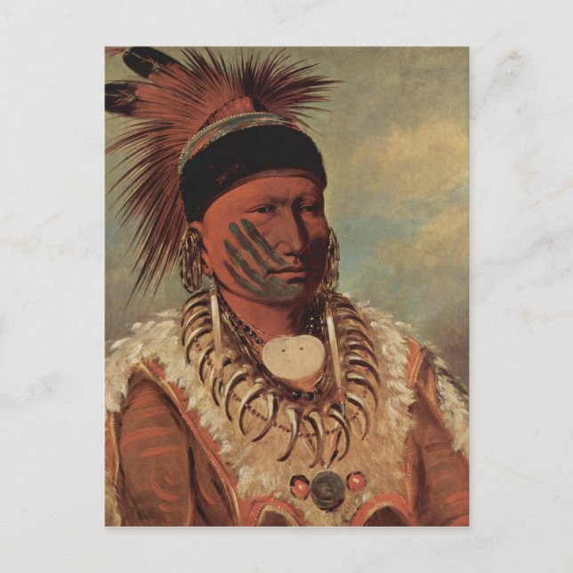 Catlin Native American Art Postkarte (Vorderseite)