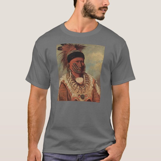 Catlin Ureinwohner-Kunst T-Shirt (Vorderseite)