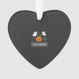 Catloween Süße Geisterkatze Halloween Design_1 Ornament