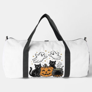 Catloween Vintage-Geist-Katze Halloween-Shirt-Desi Duffle Bag