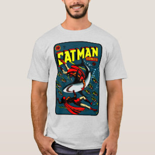 CatMan-Comic-T - Shirt der 40er Jahre