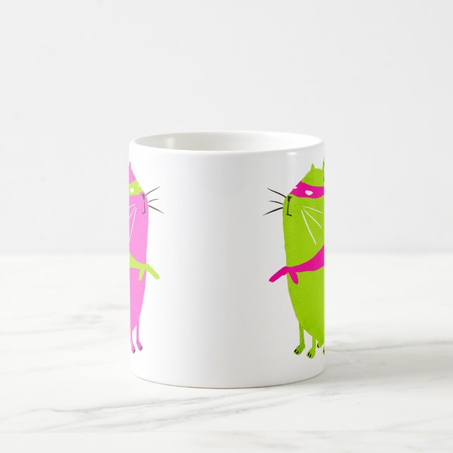 Catman Grün Tasse (Mittel)