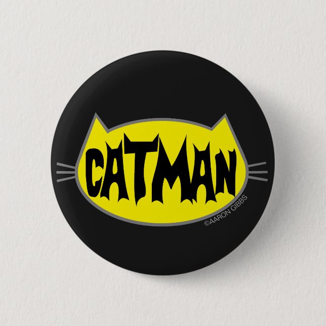 CATMAN Katzenliebhaber-Button Button (Vorderseite)