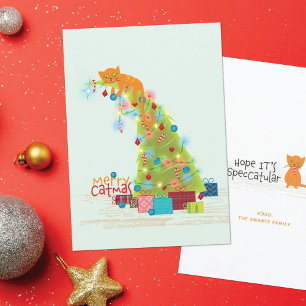 Catmas-Weihnachtskarte Karte